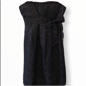 Women’s BCBG Black Strapless Dress with Bow